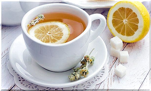 lemon peel tea