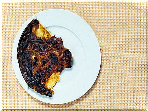 Burnt food