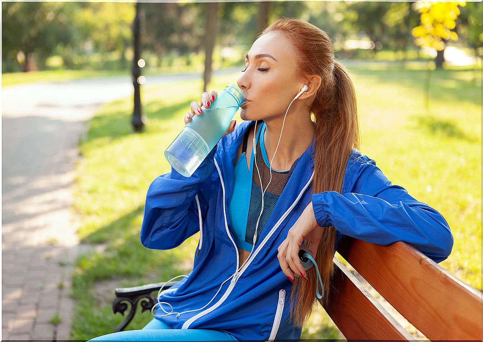 Drinking water helps alkalize the body.