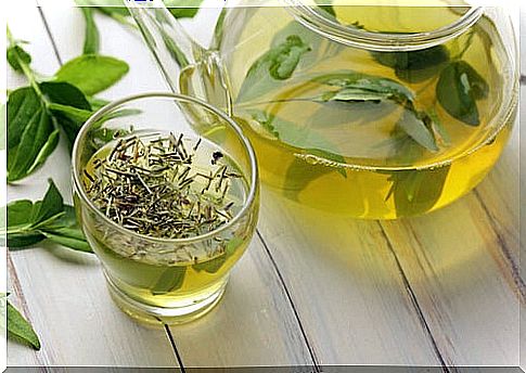 Green tea helps us burn calories.