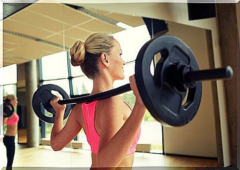 woman in the gym