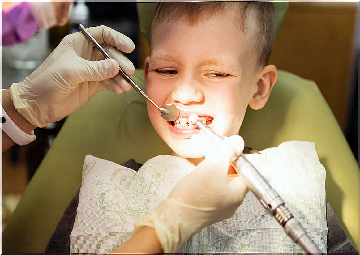 Pediatric dental care.