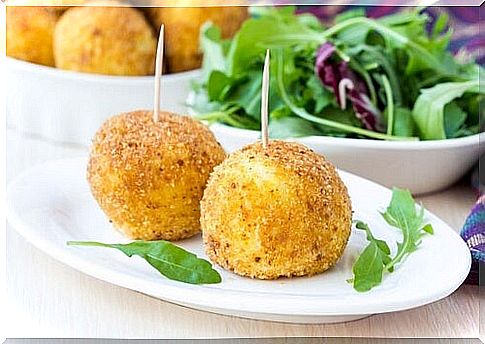 potato croquettes stuffed with cheese