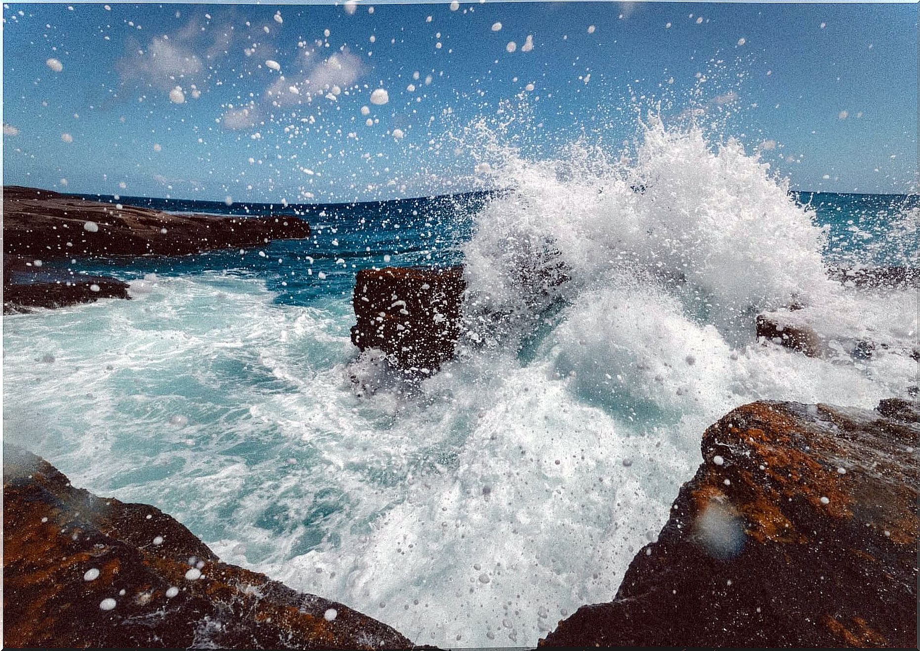 Sea breaks on a beach like ujjayi breath.